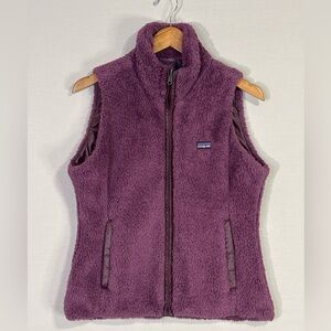 Patagonia Reversible Fleece Vest Purple Full Zip Sherpa Womens